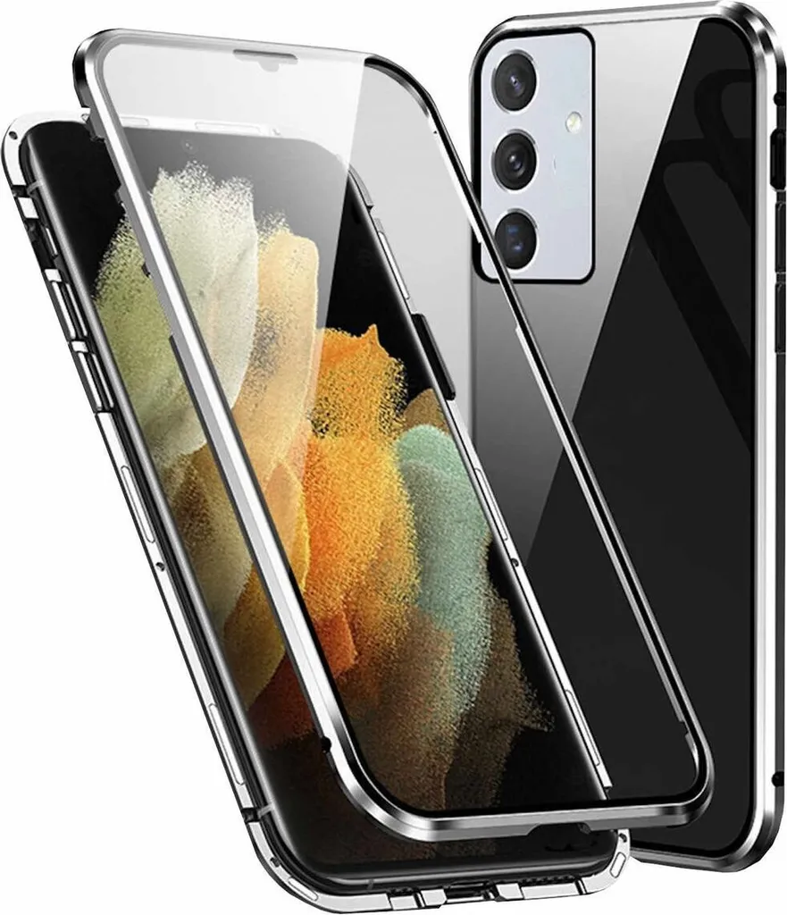 Custodia Samsung Galaxy A35 Metallo Magnetico - Protezione 360 Vetro