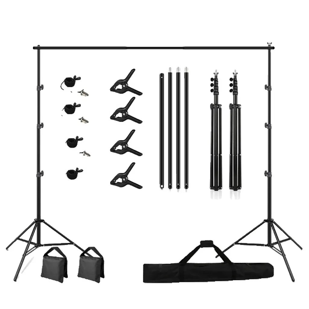 Supporto Sfondo Fotografico 2x3m Alluminio | Kit Studio Professionale