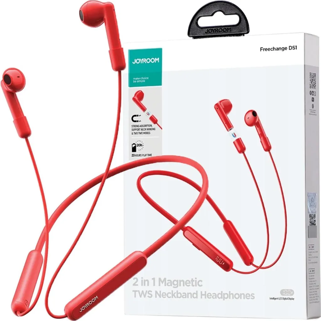 Joyroom JR-DS1 Rosso: Auricolari Wireless per Gestire Lavoro e Famiglia