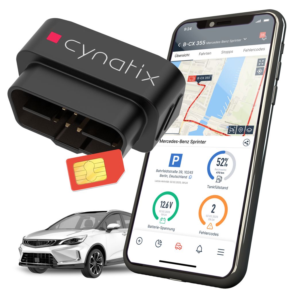 Cynatix GPS tracker 1 an complet pour voiture, camion, Image du produit 