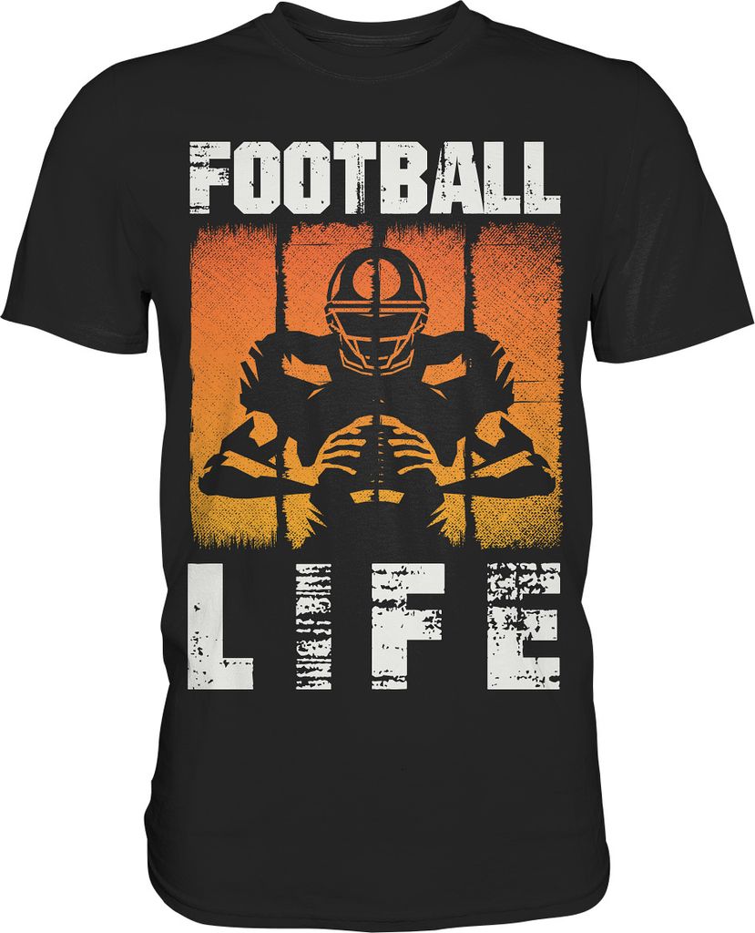 American Football T-Shirt – Black / XL Produktbild 