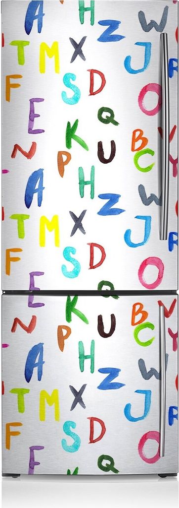 Magnete Küche Kühlschrank Kühlschrankmagnete 60x180 cm - Bunte Buchstaben