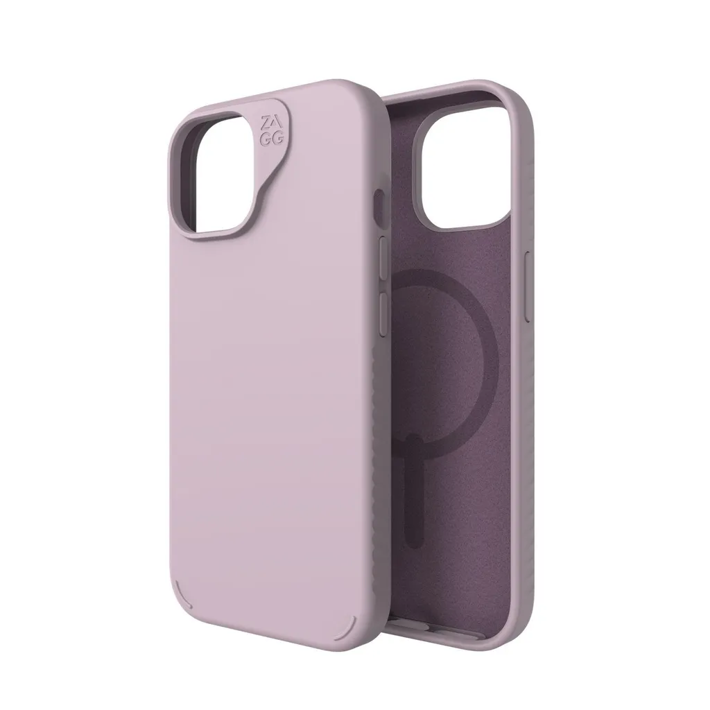 Coque iPhone 15 14 13 Lavande Zagg Manhattan Snap pour le Quotidien