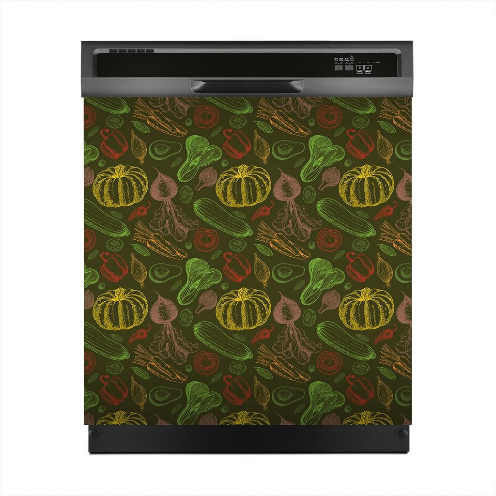 Magnete Dekorative 60x60 cm Küche Magnetmatte Spülmaschine - Gemüse