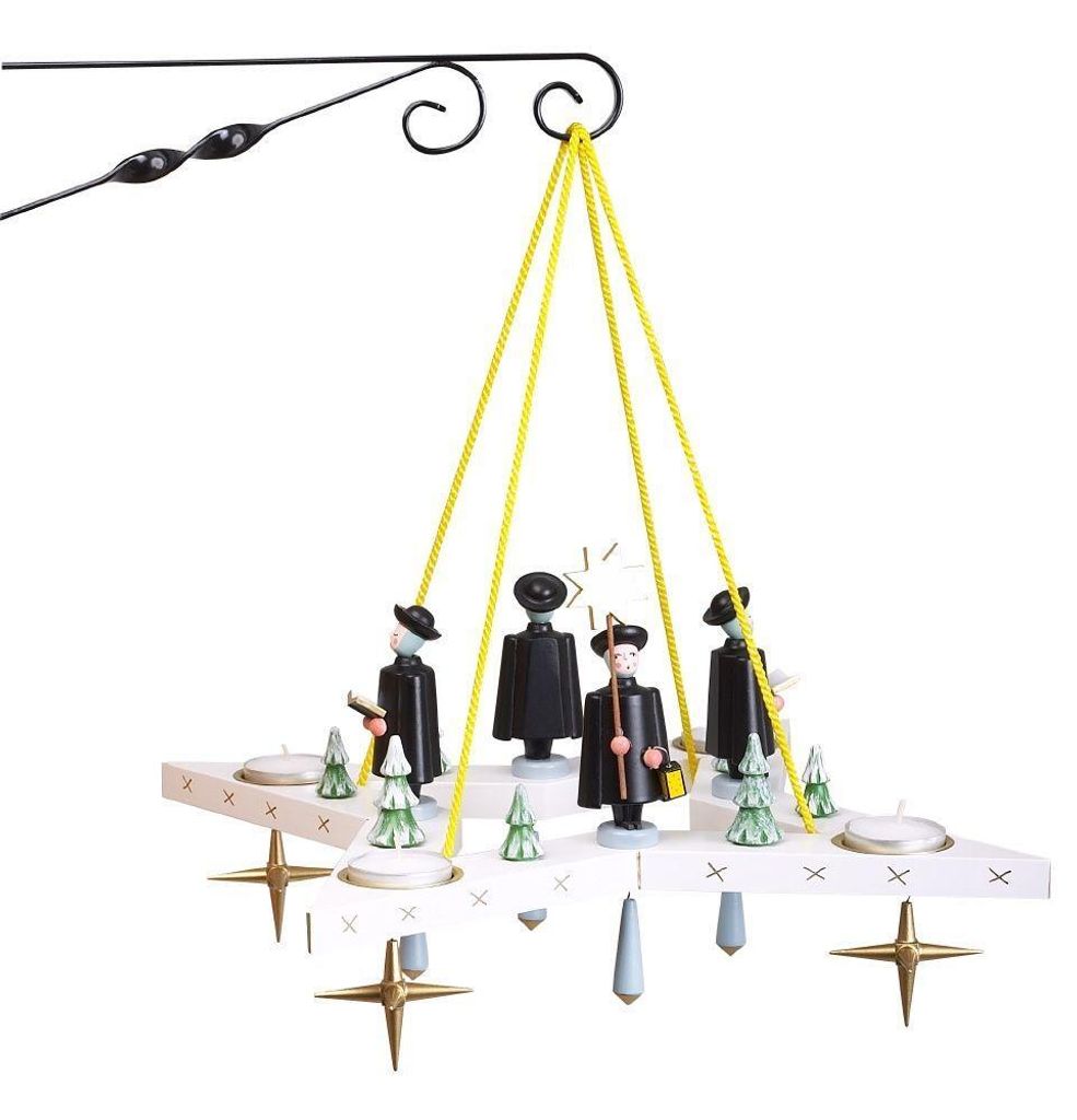 Lichterkranz Adventskranz Stern mit Kurrende BxT = 38x38cm NEU
