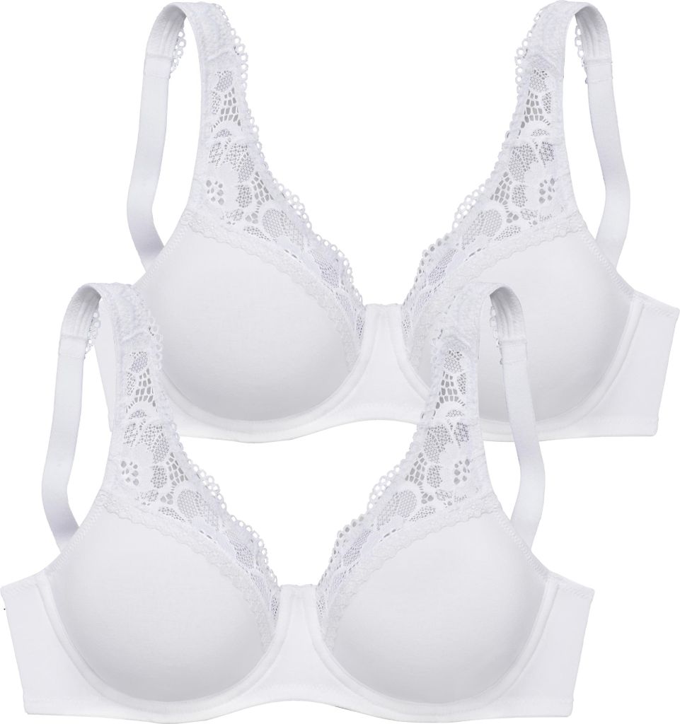 PETITE FLEUR Minimizer-BH 2x weiß Größe 75 Cup F
