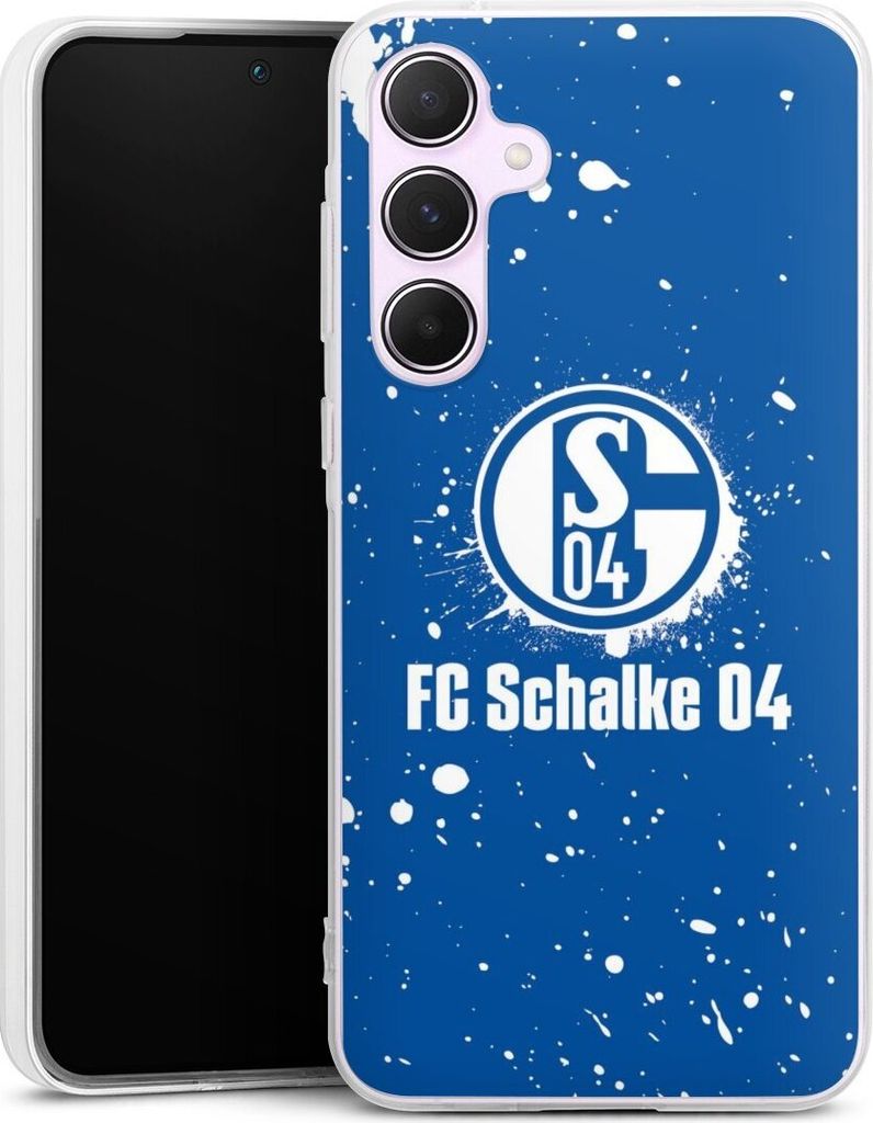 DeinDesign Handyhülle für Samsung Galaxy A55 5G Silikon Hülle Case Smartphone Schutzhülle FC Schalke 04 Logo S04