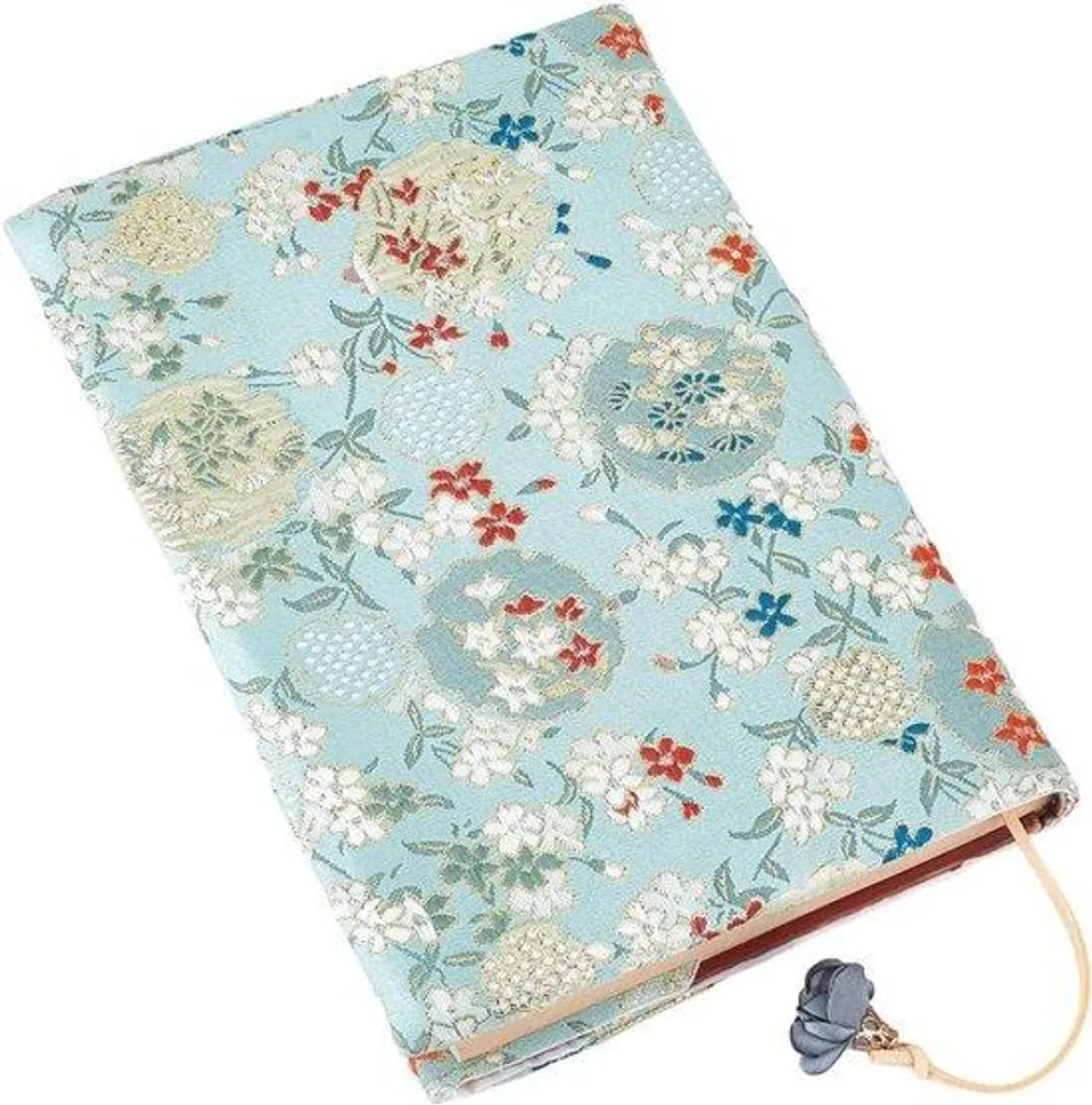 Protège-livre Vintage Lavable A5 avec Motif Fleurs pour Livre Broché
