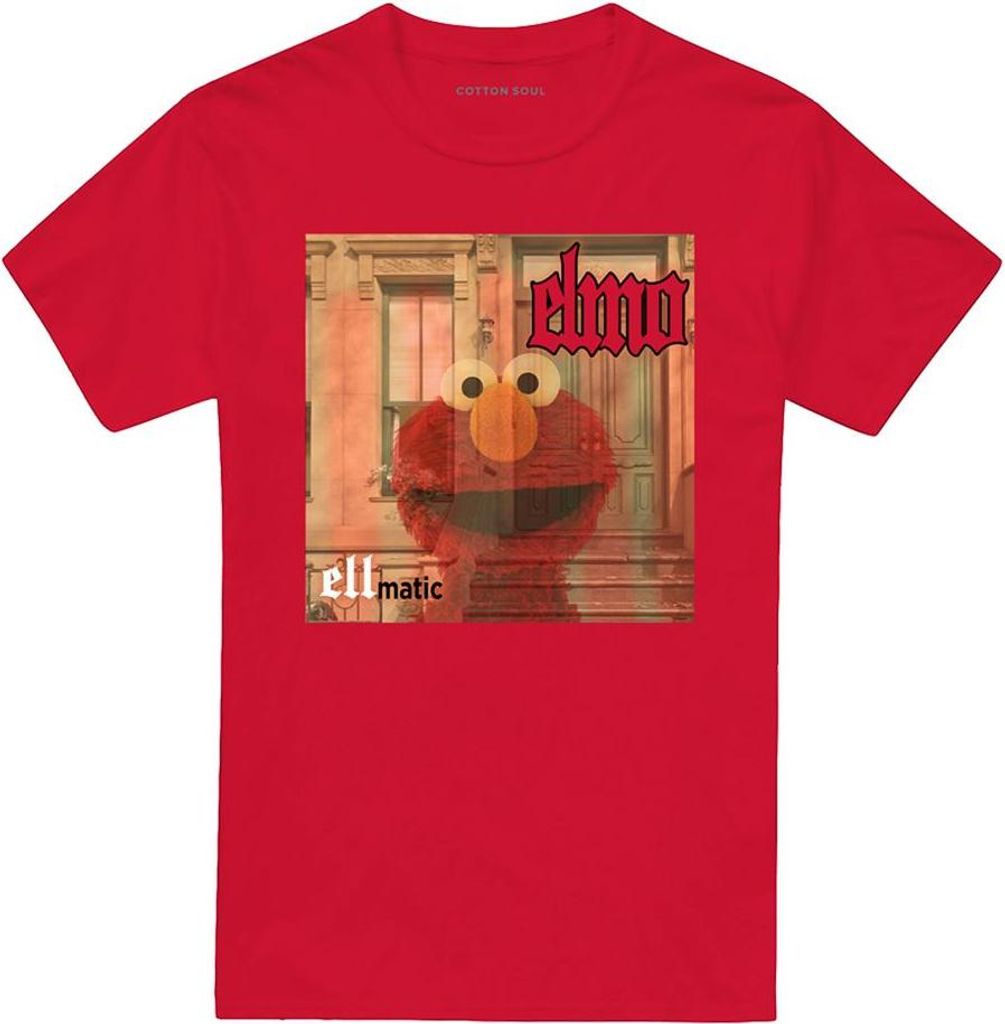 Sesame Street - "Ellmatic" T-Shirt für Herren/Damen Uni TV21146 (S) (Rot)