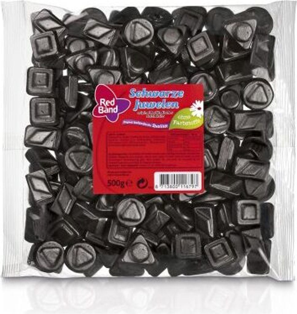 Red Band Lakritze Schwarze Juwelen 500g Produktbild 