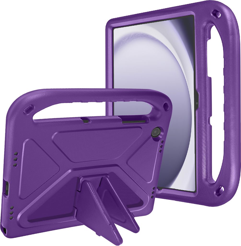 Avizar, Kinderschutz Hülle für Samsung Tab A9 Plus mit Griff und Ständer, Violett