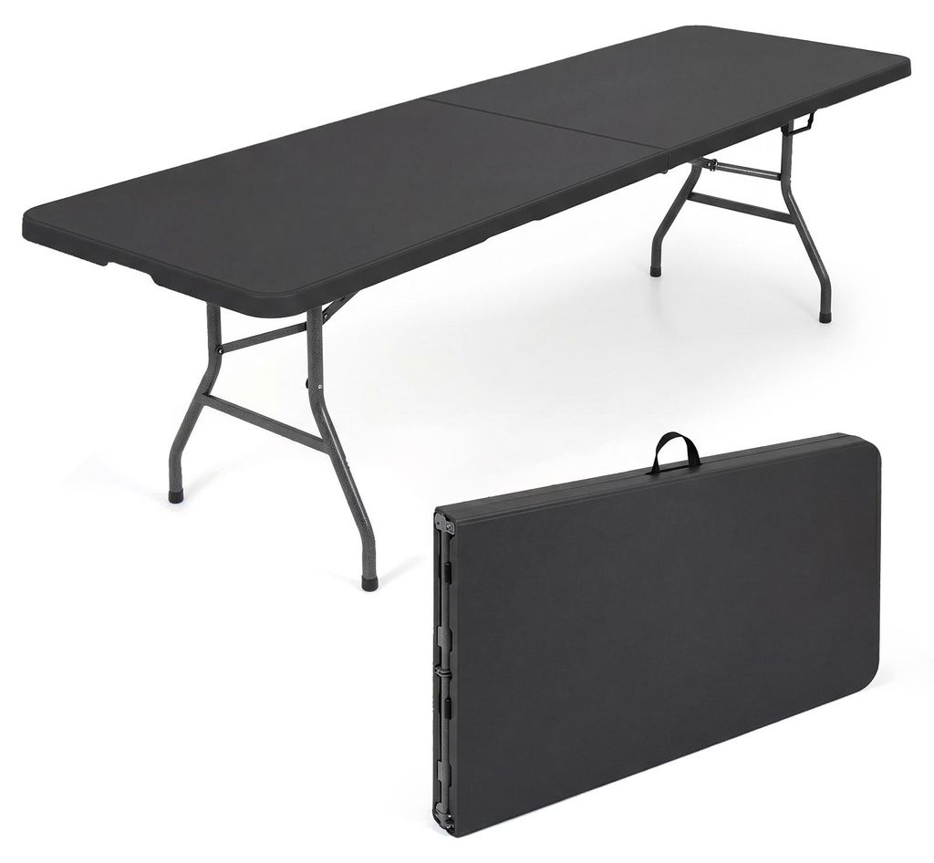 COSTWAY Campingtisch klappbar 244x75cm, Gartentisch Produktbild 