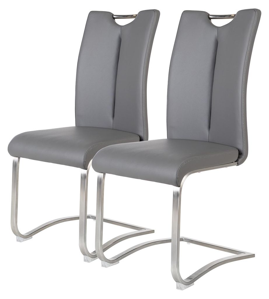 FREISCHWINGER - 2er-Set - Kunstleder / Edelstahl