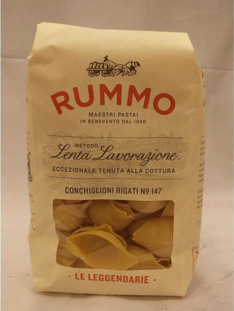Rummo Conchiglioni Rigati No. 147 - Riesenmuschelnudeln Produktbild 