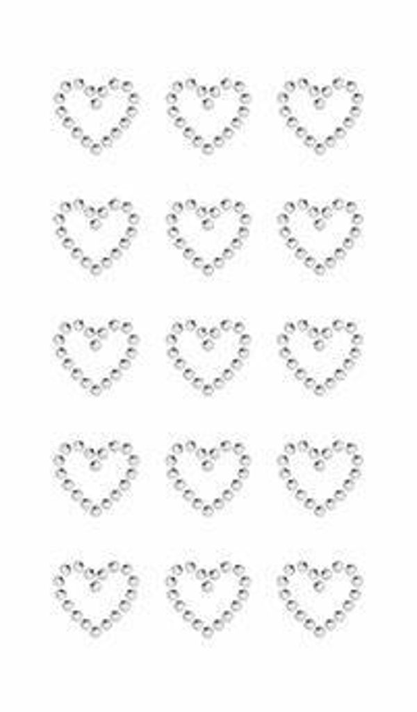 Sticker Strass Herzen Crystal