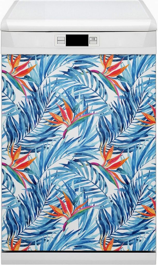Magnete Küche Magnetmatte Magnet für Spülmaschine Abwaschbar Dekor 45x80 cm - Blaues Paradies