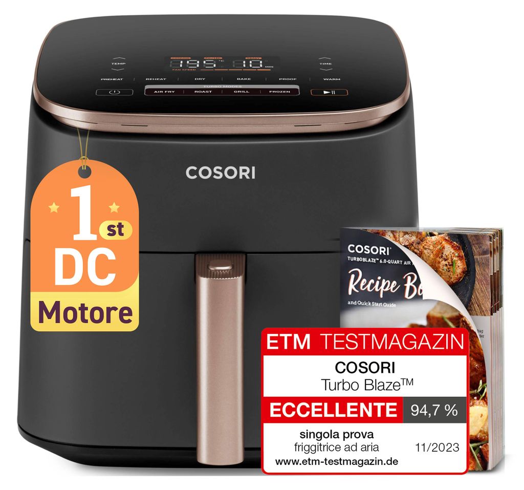 Cosori TurboBlaze Pro 6,2l + 5 skewers and grill grate, Image du produit 