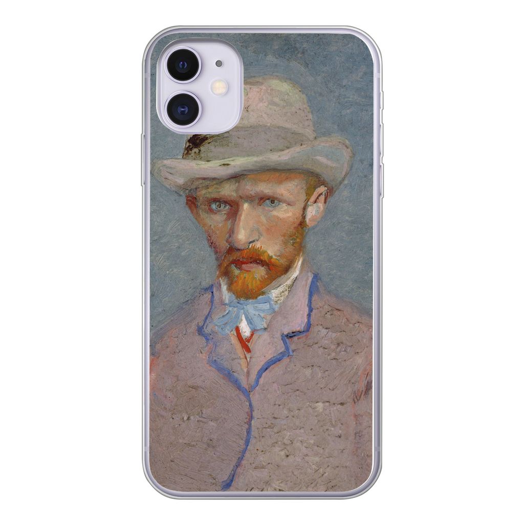MuchoWow Handyhülle Schutzhülle Hülle für iPhone 11 Selbstporträt - Vincent van Gogh Silikon Softcase Handy Hülle - Handytasche