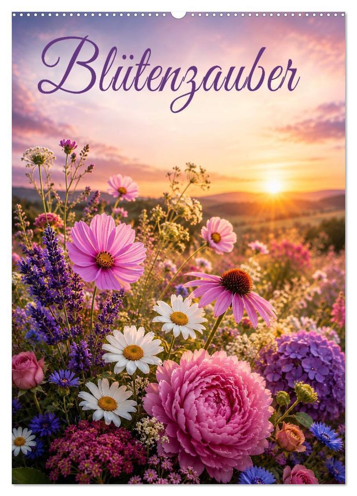Blütenzauber (Wandkalender 2027 DIN A2 hoch), CALVENDO Monatskalender