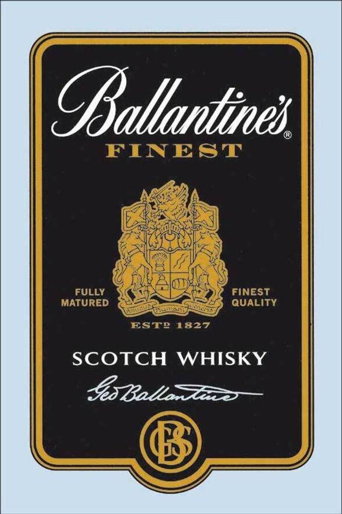 KS239 Ballantines - Black Label - Bedruckter Spiegel