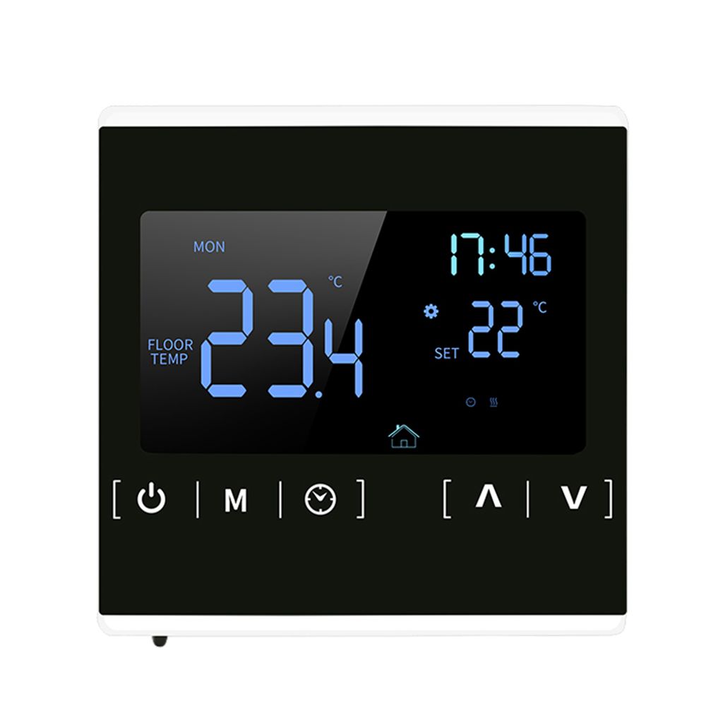 Digital Thermostat LCD Raumthermostat Fußbodenheizung Programmierbar Bodenfühler 