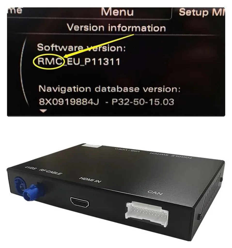 Boîtier CarPlay sans fil RMC et adaptateur smartphone pour autoradio