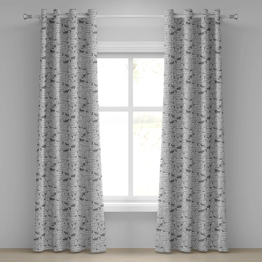 Viaggio Urbano in Casa: Tenda ABAKUHAUS 280x225 Bianco Nero