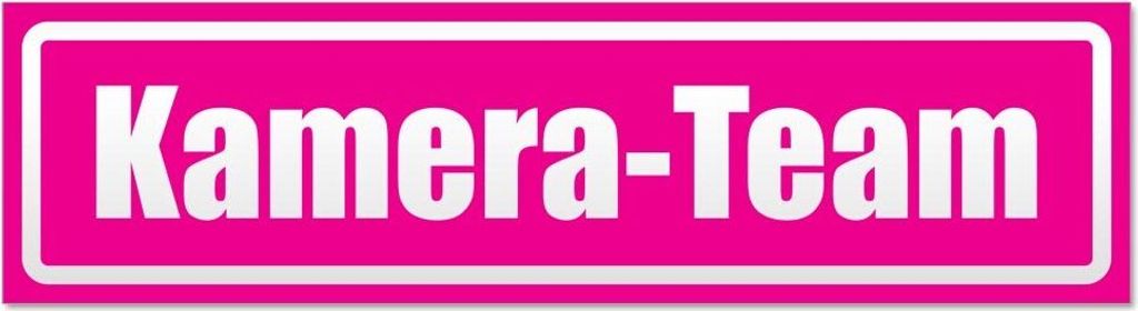 Kiwistar - Autoaufkleber - Pink - 20 x 5,3 cm - Kamera - Team invertiert - Hinweis Aufkleber Sticker für Auto, Kfz, Fahrrad, PKW, LKW