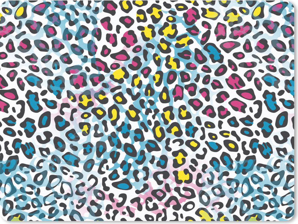 MuchoWow Mauspad Mousepad Panther - Regenbogen - Muster 23x19 cm - Mousepads - Maus Mat - Pad - Mausunterlage - Schreibtischunterlage - Mauspad