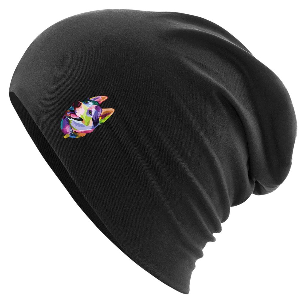 Huuraa Beanie Husky Colorful Black One Size Baumwolle und Elasthan Mütze Geschenkidee