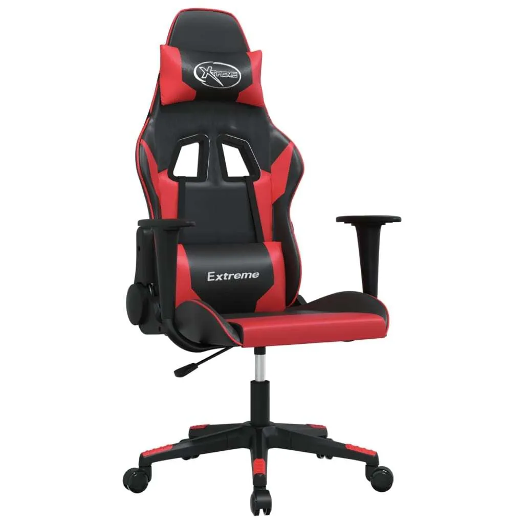 Fauteuil de bureau gaming massant Rouge et Noir - Siège ergonomique Pro RL5