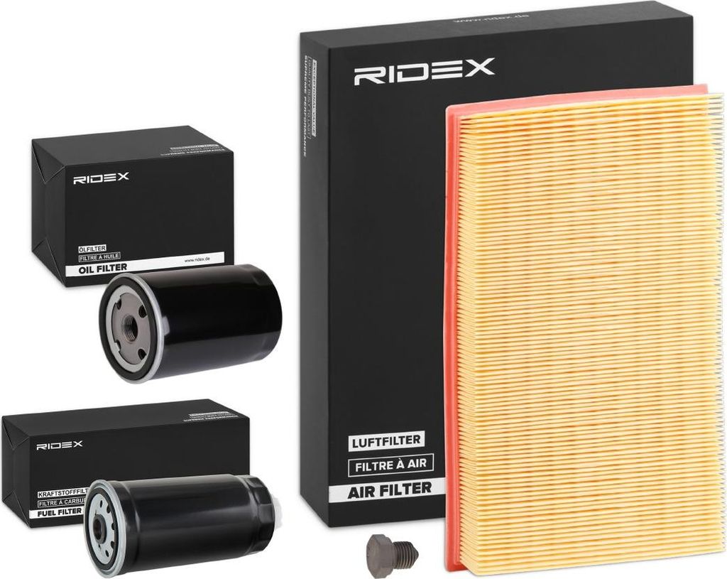 RIDEX Filterset Inspektionspaket Filtersatz für AUDI 80 Limousine (8C2, B4) 80 Avant (8C5, B4)
