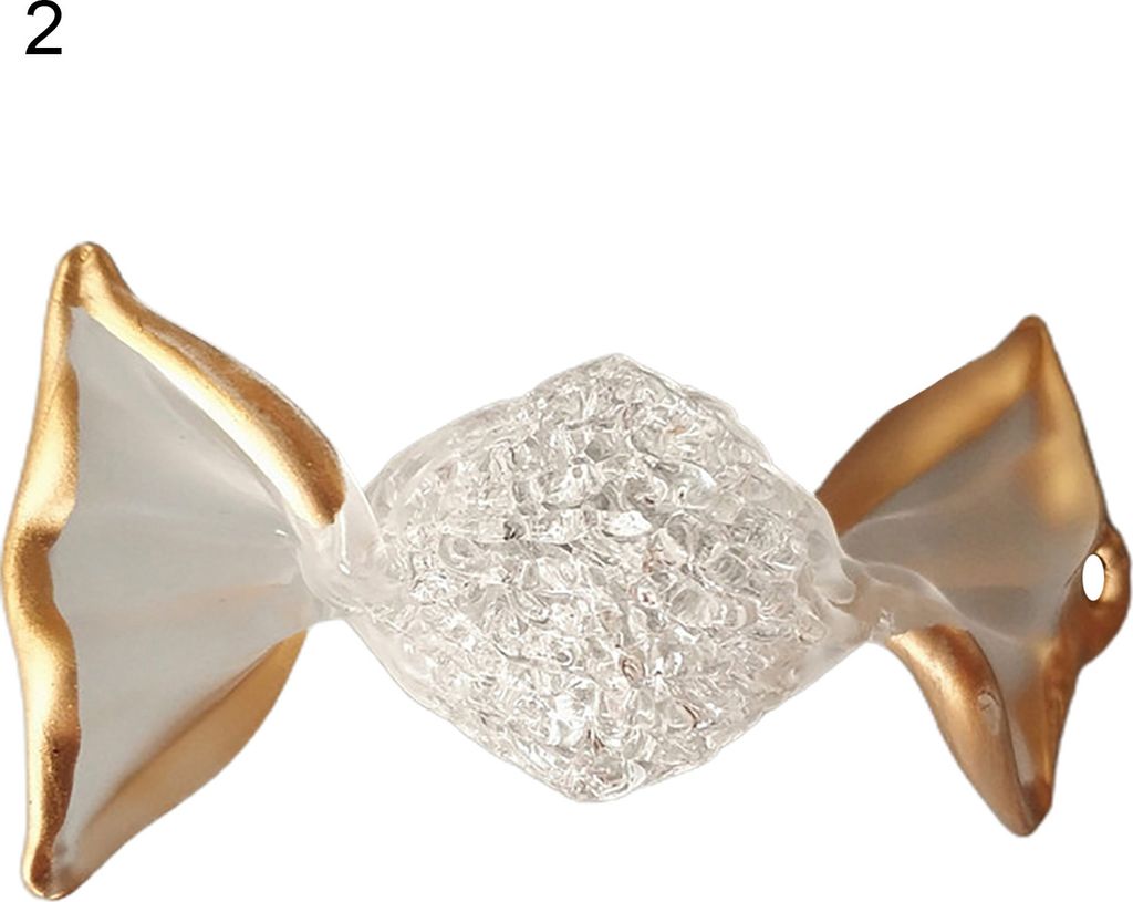 Ornament Candy Ausgezeichnete Verarbeitung Kompakt Figur Figur hoch Borosilikatglas kreativer Desktop Weihnachts Süßigkeiten Dekor für Zuhause-2