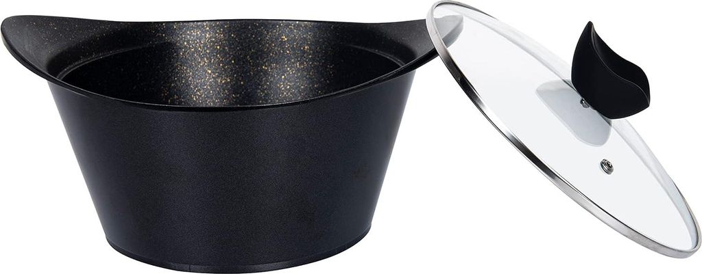 3-teiliges Kochtopfset - Antihaftbeschichtung - Geeignet für Induktion - 20-24-28 cm