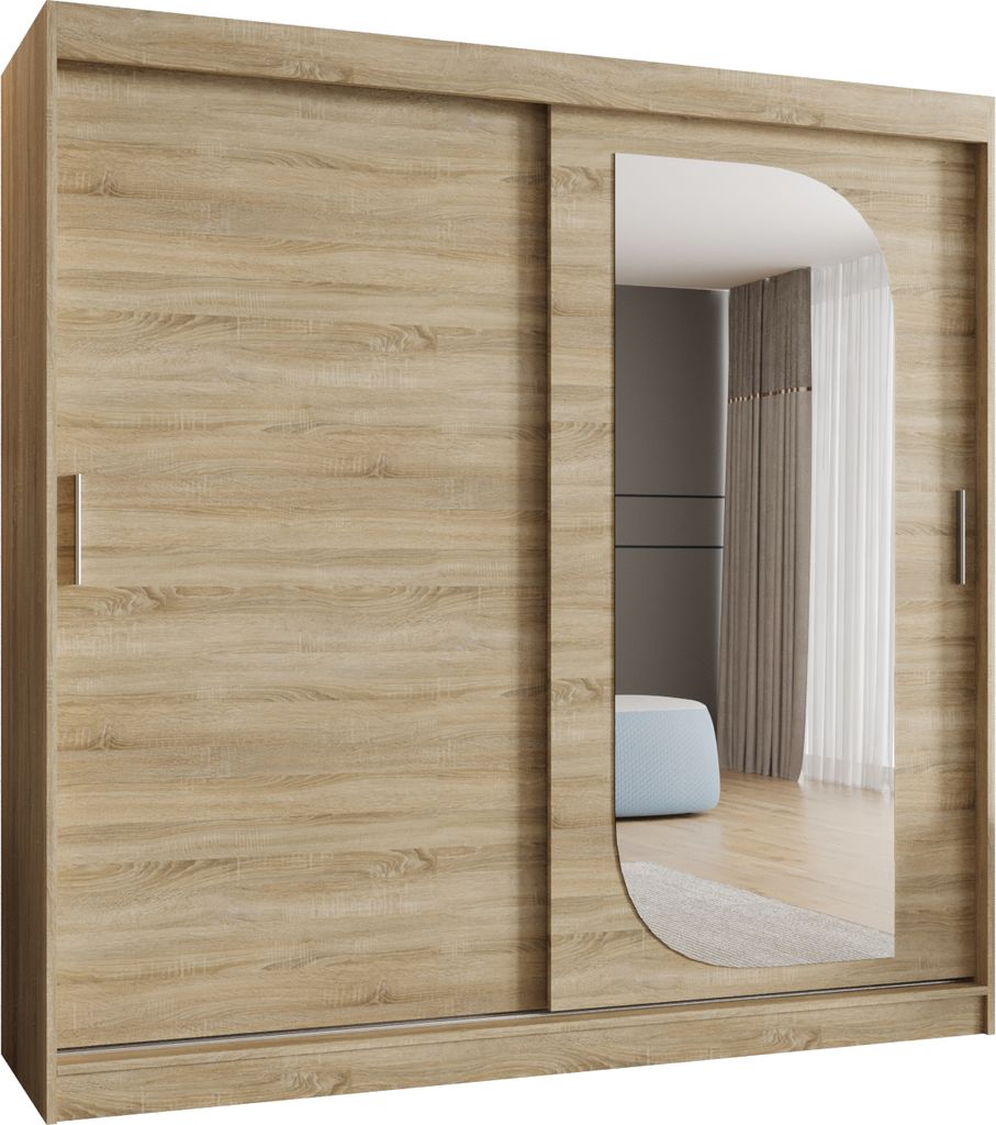 MEBLE KRYSPOL LUCY 200 Kleiderschrank mit zwei Schiebetüren Produktbild 