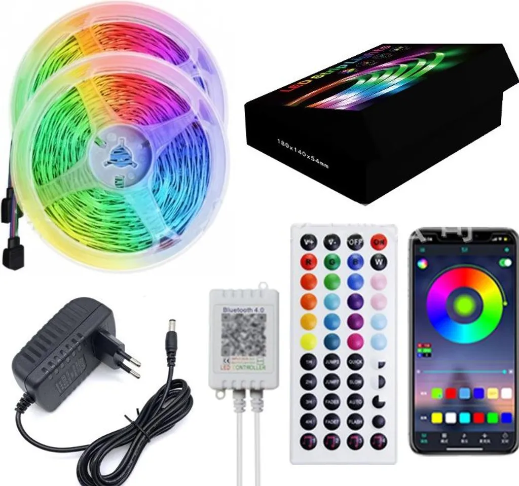 Bande LED 30m Bluetooth : Éclairage Longue Distance sans Zones d'Ombre