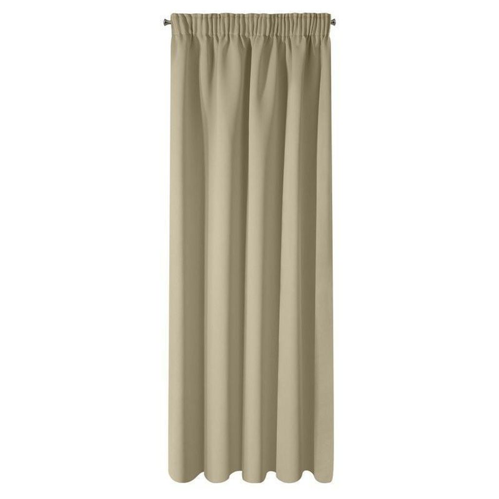 Eurofirany LOGAN Vorhang 135x270 Kräuselband Beige