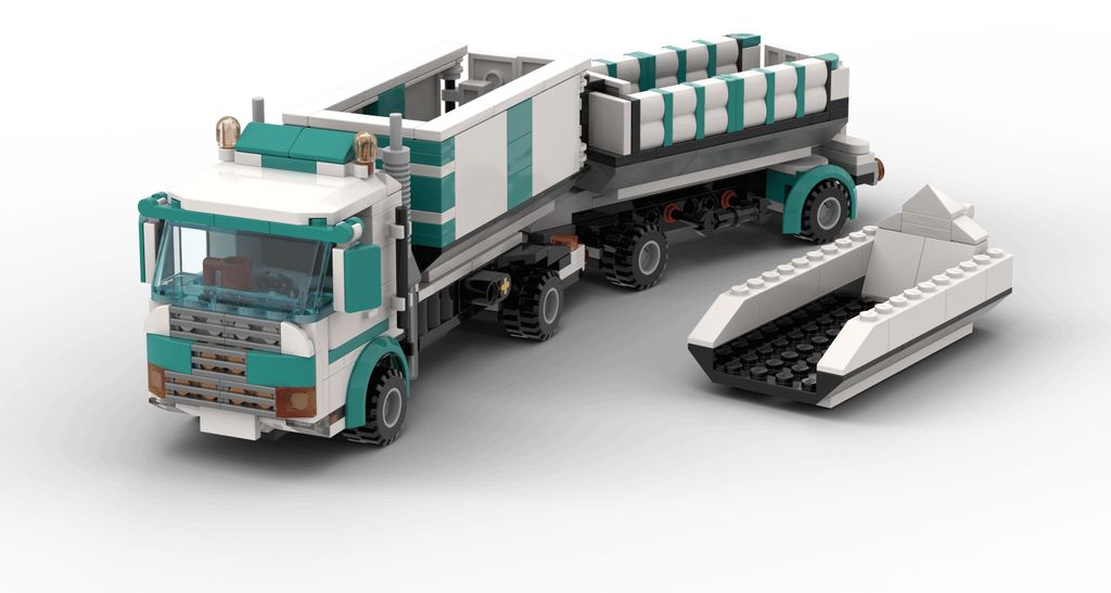 LEGO® LKW mit Container & Anhänger – 7,5 Tonner Produktbild 