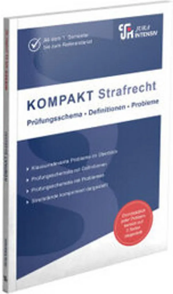 Droit pénal KOMPAKT fiches de synthèse claires et structurées