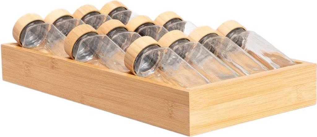 HOMLA FORCINA Gewürzset in Bambusdose 12 x 110 ml