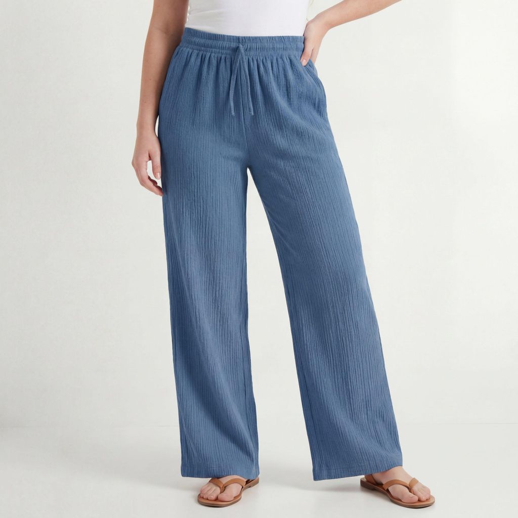 Sommerhose weites Bein Schlupfhose Gummibund 36 38 40 42 44 Produktbild 
