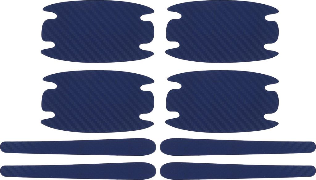 Universeller Autotürgriffbecherabdeckungsschutzfilm reflektierende Aufkleber gegen Kratzer, PVC, Blau 1 Set