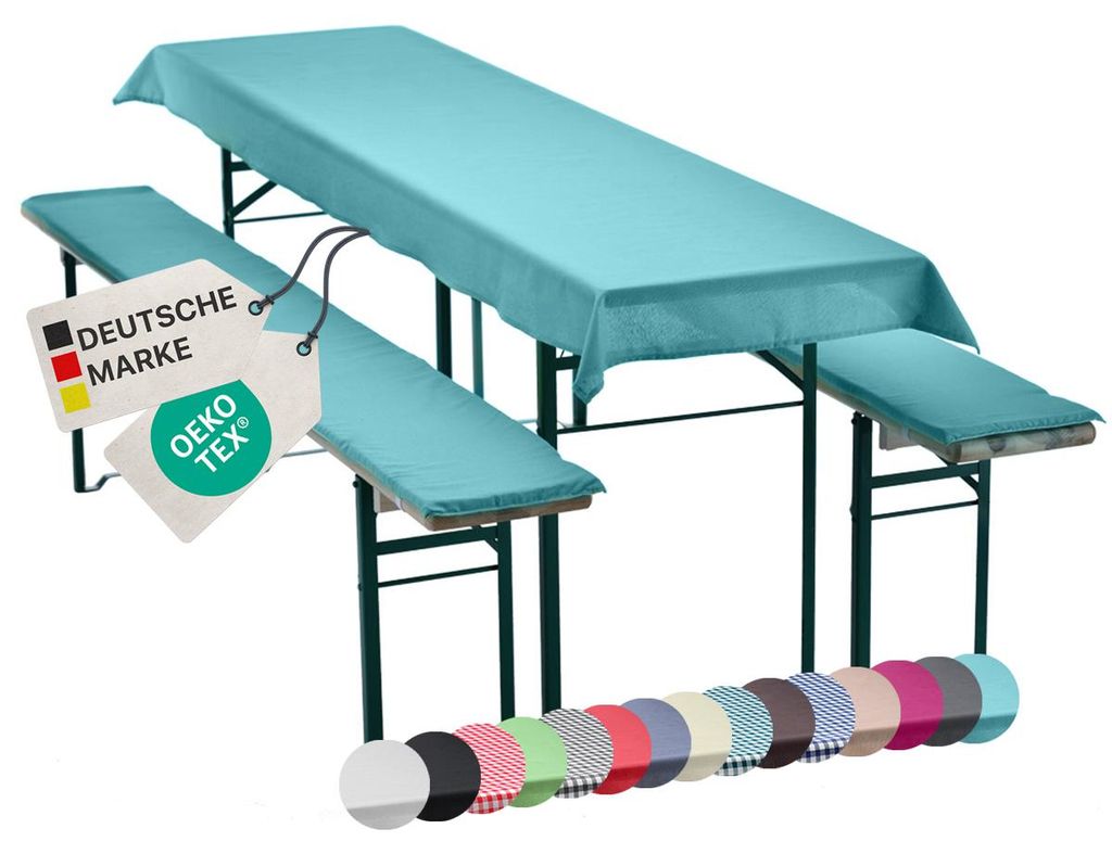 NYVI Bierbankauflagen Set NYVIGala 240x70 cm Aqua - 1x Produktbild 