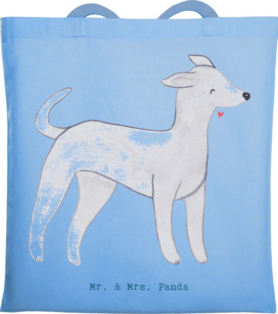 Mr. & Mrs. Panda Stoffbeutel Italienisches Windspiel Lebensretter - Sky Blue - Geschenk, Jutebeutel, Laptoptasche, Tasche, Shopping, Italian Greyho...