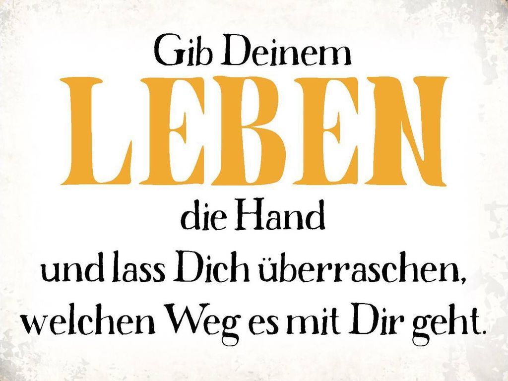 vianmo Holzschild 30x40 cm gib deinem Leben die Hand Produktbild 