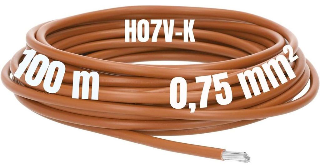 LAPP 4160203 Litze Multi-Standard SC 2.1 1 x 0.75 mm² Braun 100 m (4160203)