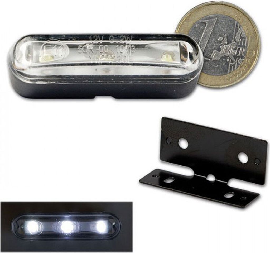 LED-Kennzeichenbeleuchtung TRI mit Halter