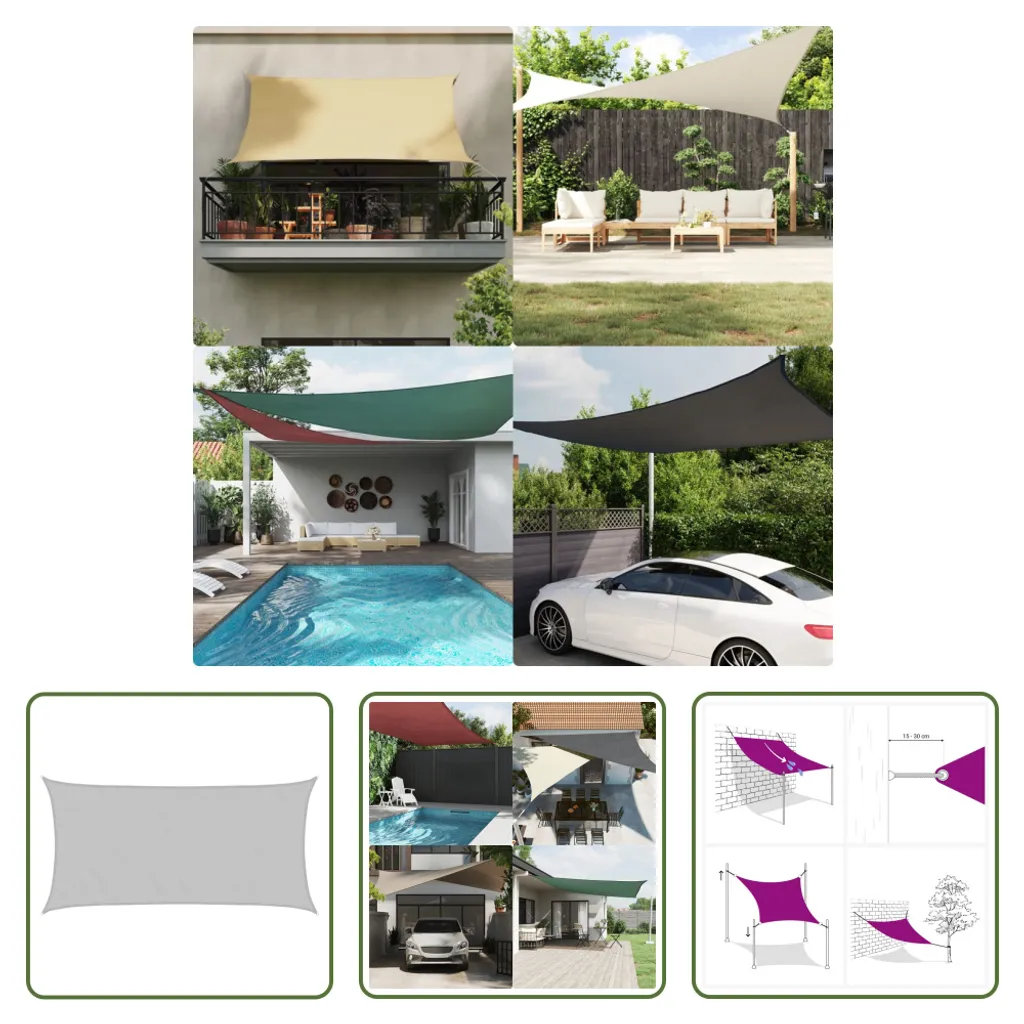 Tenda da Sole Oxford 5x2,5m Grigio Chiaro - Qualità e Protezione