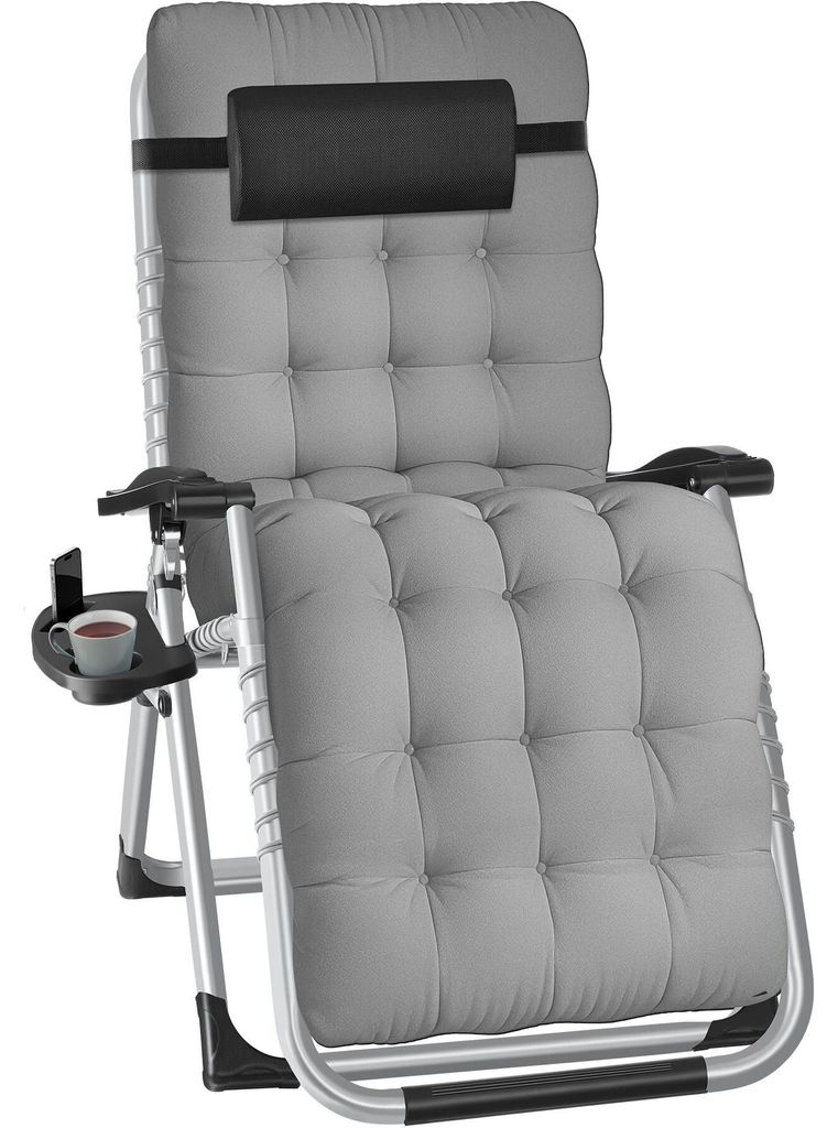 tectake® Sonnenliege Cloud klappbar, stufenlos verstellbar Produktbild 