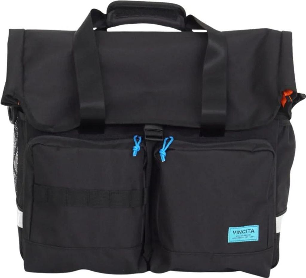 Vincita Voyage Atlas B208b Brompton Lenkertasche Schwarz Schwarz One Size